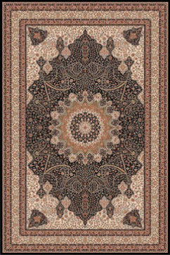 NAIN 1285/701 13412 Класичні бельгійські килими високої щільності з натуральної вовни з насиченою палітрою фарб. 242х363