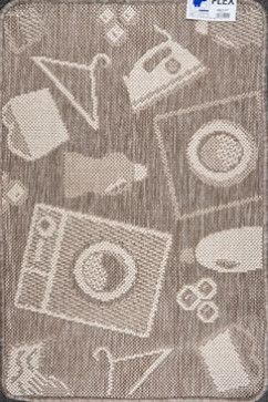 FLEX 19617 20457 Безворсовые ковры нескользящие, латексная основа. Можно стирать в стиральной машинке  242х363