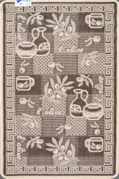 FLEX 955 20465 Безворсовi килими - латексна основа, вологостійка нитка BCF. Можна прати в пральній машинці 242х363