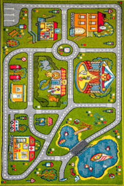 KOLIBRI 11061 18781 Сучасні килими на тканій основі, ворс середній - 9 мм, вага 2,2 кг/м2, нитка - фрiзе. У дитячу, вітальню і спальню. Зроблені в Україні 242х363