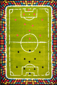 KOLIBRI 11135 18783 Современные ковры на тканой основе, ворс средний - 9 мм, вес 2,2 кг/м2, нить - фризе. В детскую, гостиную и спальню. Сделаны в Украине  242х363