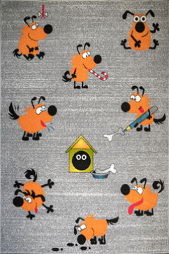 KOLIBRI 11280 18784 Сучасні килими на тканій основі, ворс середній - 9 мм, вага 2,2 кг/м2, нитка - фрiзе. У дитячу, вітальню і спальню. Зроблені в Україні 242х363