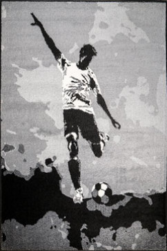 KOLIBRI 11132 18790 Современные ковры на тканой основе, ворс средний - 9 мм, вес 2,2 кг/м2, нить - фризе. В детскую, гостиную и спальню. Сделаны в Украине  242х363