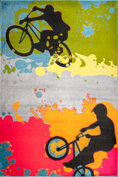 KOLIBRI 11148 18795 KOLIBRI - яскраві килими, ворс 9 мм, вага 2,2 кг / м2, нитка - фрiзe.  Зроблені в Україні 242х363