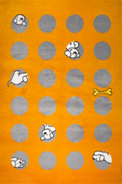 KOLIBRI 11453 18804 Сучасні килими на тканій основі, ворс середній - 9 мм, вага 2,2 кг/м2, нитка - фрiзе. У дитячу, вітальню і спальню. Зроблені в Україні 242х363