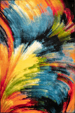 KOLIBRI 11017 18811 Сучасні килими на тканій основі, ворс середній - 9 мм, вага 2,2 кг/м2, нитка - фрiзе. У дитячу, вітальню і спальню. Зроблені в Україні 242х363