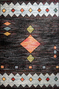 KOLIBRI 11256 18828 Сучасні килими на тканій основі, ворс середній - 9 мм, вага 2,2 кг/м2, нитка - фрiзе. У дитячу, вітальню і спальню. Зроблені в Україні 242х363