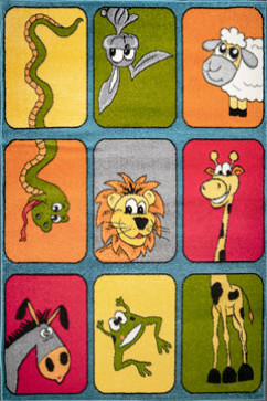 KOLIBRI 11380 19391 Сучасні килими на тканій основі, ворс середній - 9 мм, вага 2,2 кг/м2, нитка - фрiзе. У дитячу, вітальню і спальню. Зроблені в Україні 242х363