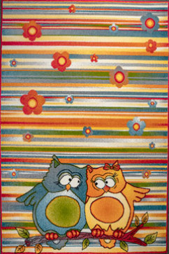 KOLIBRI 11182 19467 Сучасні килими на тканій основі, ворс середній - 9 мм, вага 2,2 кг/м2, нитка - фрiзе. У дитячу, вітальню і спальню. Зроблені в Україні 242х363