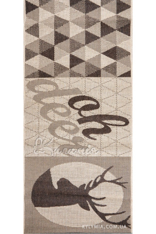 NATURALLE 19054 19774 Тонкі безворсові килими - циновки. Без основи, ворс 3мм, вологостійка нитка BCF.  Для кухонь, коридорів, терас 322х483