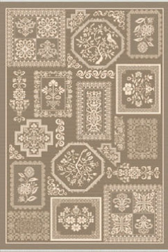 NATURALLE 945 19818 Тонкие безворсовые ковры - циновки. Без основы, ворс 3мм, влагостойкая нить BCF. Для кухонь, коридоров, террас 242х363