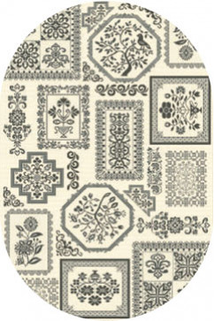 NATURALLE 945 19872 Тонкі безворсові килими - циновки. Без основи, ворс 3мм, вологостійка нитка BCF.  Для кухонь, коридорів, терас 242х363