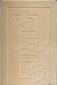 MARITIME 2PC 2540 18316 Килимок у ванну на латексній основі з штучної нитки, добре вбирає вологу і швидко сохне. 242х363