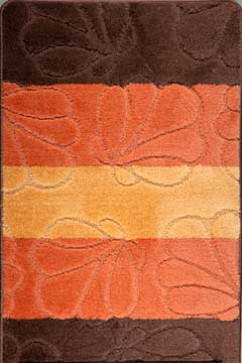 SELGA 2PC 8333 18320 Коврик в ванную на латексной основе из искуственной нити, хорошо впитывает влагу и быстро сохнет. 242х363