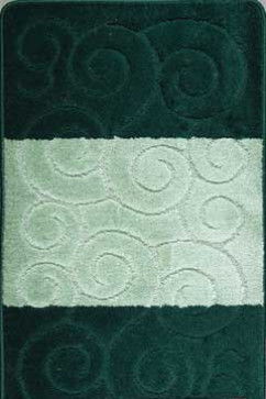 SILE 2PC 2536 18321 Коврик в ванную на латексной основе из искуственной нити, хорошо впитывает влагу и быстро сохнет. 242х363