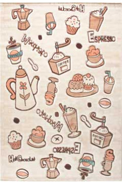 BONITA I227 3579 Тонкие акриловые ковры в ярких нетускнеющих красках, удобны в уборке. Подойдут в любую комнату. 242х363