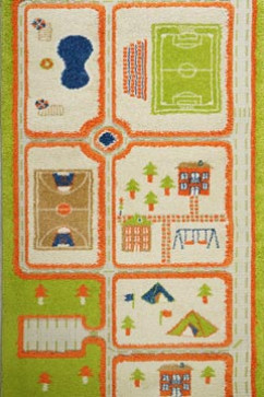 FULYA 8C44B 10678 Килимова доріжка з поліпропілену для дитячих кімнат та ігрових майданчиків.  Зручні і легкі в прибир 242х363