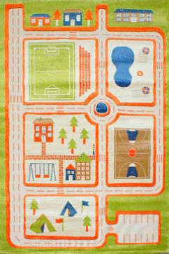 FULYA 8C44B 17049 Ідеальний килимок в дитячу кімнату з різноманітними малюнками, не викликає алергію. 242х363