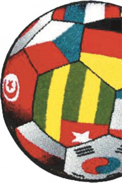 KOLIBRI 11110 18751 Сучасні килими на тканій основі, ворс середній - 9 мм, вага 2,2 кг/м2, нитка - фрiзе. У дитячу, вітальню і спальню. Зроблені в Україні 242х363