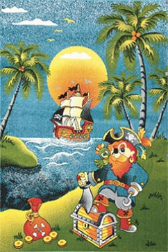 KOLIBRI 11059 18778 Сучасні килими на тканій основі, ворс середній - 9 мм, вага 2,2 кг/м2, нитка - фрiзе. У дитячу, вітальню і спальню. Зроблені в Україні 242х363