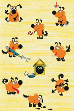 KOLIBRI 11280 18852 Современные ковры на тканой основе, ворс средний - 9 мм, вес 2,2 кг/м2, нить - фризе. В детскую, гостиную и спальню. Сделаны в Украине  242х363