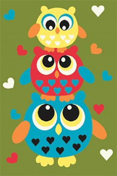 KOLIBRI 11207 19358 Современные ковры на тканой основе, ворс средний - 9 мм, вес 2,2 кг/м2, нить - фризе. В детскую, гостиную и спальню. Сделаны в Украине  242х363