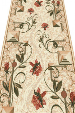 LOTOS 587 19166 Килимові доріжки - ткана основа, середній ворс 9 мм, вага 1,8 кг/м2. Зроблені в Україні. Відріжемо, зробимо оверлок 242х363