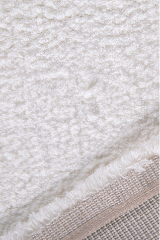MF LOFT white-white 15234 Дуже м'який шовковистий килим з поліестрової нитки з високим ворсом.Пiдiйде в спальню і вітальню. 322х483