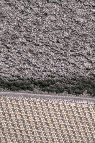 MF LOFT dark grey-dark grey 15244 Дуже м'який шовковистий килим з поліестрової нитки з високим ворсом.Пiдiйде в спальню і вітальню. 322х483