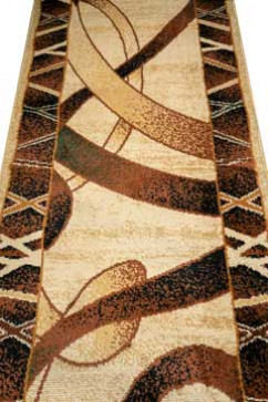 TUTKU  6449A 8597 Ковровая дорожка из полипропилена с мягким ворсом. Подойдет для гостиной и жилой комнаты. 242х363