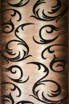 DAISY CARVING 8408A 6807 Ковровая дорожка из полипропилена с мягким ворсом. Подойдет для гостиной и жилой комнаты. 242х363