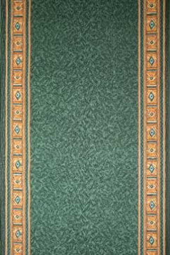 EPOS ivory-dgreen 8585 Ковровая дорожка из полиамида на войлочной основе. Удобна в уборке. Подойдет для прихожих и офисов. 242х363