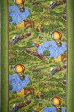 P Р 1130/51 18008 Килимова доріжка з поліаміду на повстяній основі. Зручна в прибиранні. Підійде для дитячої кімнати. 242х363