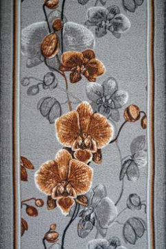 P Р 1179/54 13833 Килимова доріжка з поліаміду на войлочнiй основі. Зручна в прибиранні.  Підійде для прихожих і офісі 242х363