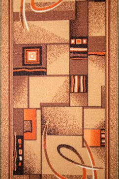 P Р 1009/39 15008 Килимова доріжка з поліаміду на войлочнiй основі. Зручна в прибиранні.  Підійде для прихожих і офісі 242х363