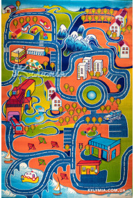 Ковер BABY CARVING 6024 orange-dblue