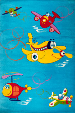 BABY 2055 20629 Яскраві дитячі килими з поліпропілену зі стандартним ворсом 10мм середньої щільності 352 тис вузлів 242х363