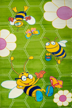 BABY 2050 20635 Яскраві дитячі килими з поліпропілену зі стандартним ворсом 10мм середньої щільності 352 тис вузлів 242х363