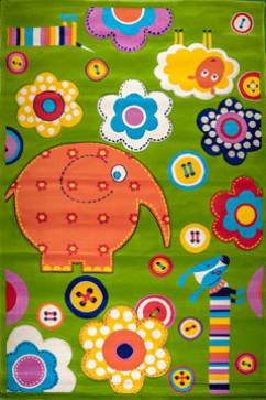 BABY CARVING 6025 20641 Яскраві дитячі килими з поліпропілену зі стандартним ворсом 10мм середньої щільності 352 тис вузлів 242х363