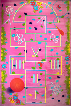 BABY 2052 20642 Яркие детские ковры из полипропилена со стандартным ворсом 10мм средней плотности 352 тыс узлов 242х363