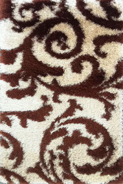 BUTIK 0026 14328 Високоворсний килим з поліпропілену і поліестеру з рельєфним візерунком. Добре чиститься пилососом 242х363