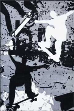 KOLIBRI 11136 18793 Современные ковры на тканой основе, ворс средний - 9 мм, вес 2,2 кг/м2, нить - фризе. В детскую, гостиную и спальню. Сделаны в Украине  242х363