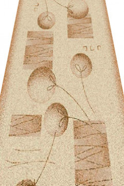 LOTOS 555 19193 Ковровые дорожки - тканая основа, средний ворс 9 мм, вес 1,8 кг/м2. Сделаны в Украине. Отрежем, сделаем оверлок 242х363