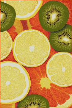 KOLIBRI 11346 19364 Сучасні килими на тканій основі, ворс середній - 9 мм, вага 2,2 кг/м2, нитка - фрiзе. У дитячу, вітальню і спальню. Зроблені в Україні 242х363