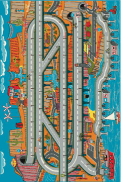 KOLIBRI 11234 20543 Современные ковры на тканой основе, ворс средний - 9 мм, вес 2,2 кг/м2, нить - фризе. В детскую, гостиную и спальню. Сделаны в Украине  242х363