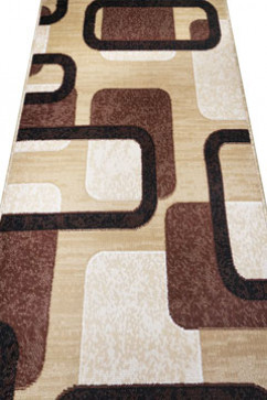 ALMIRA 4123 20692 Недорогие дорожки из полипропилена BCF хорошего качества. Тканая основа, Высота 7 мм, вес 1,35 кг/м2 242х363