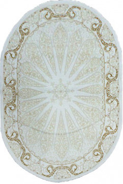 MYRAS 8603A 20772 Ковры выполнены из акрила и шерсти в изящной классике в светлых тонах с тонким рельефным узором. 242х363