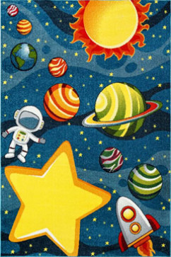 KOLIBRI 11441 21388 Сучасні килими на тканій основі, ворс середній - 9 мм, вага 2,2 кг/м2, нитка - фрiзе. У дитячу, вітальню і спальню. Зроблені в Україні 242х363