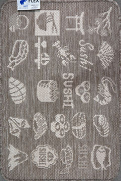 FLEX 19603 22387 Безворсовые ковры нескользящие, латексная основа. Можно стирать в стиральной машинке  242х363