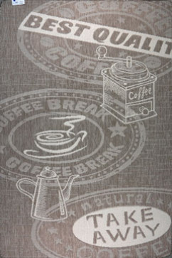 FLEX 1905 23091 Безворсовые ковры нескользящие, латексная основа. Можно стирать в стиральной машинке  242х363